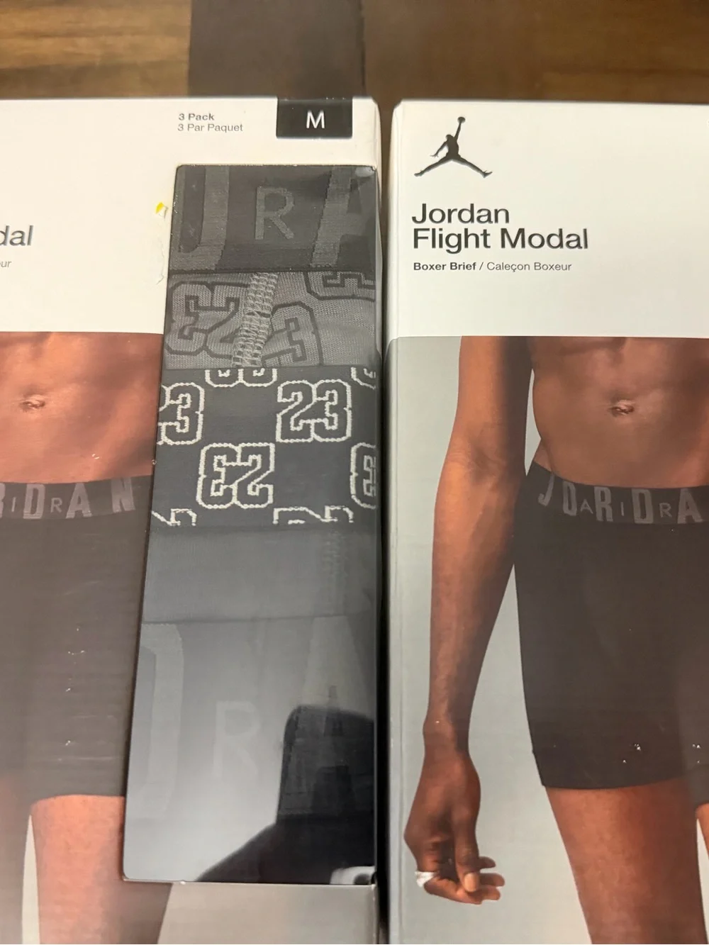 Jordan Flight Modal Boxer Briefs 3 Pack Men's Size medium lot 9 briefs total